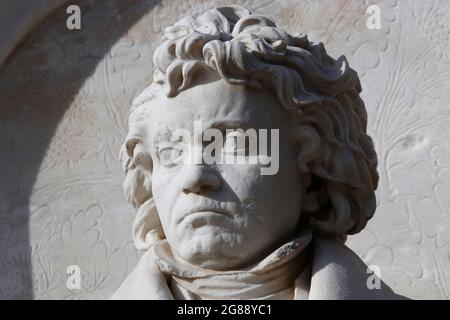 Ludwig van Beethoven-Denkmal, Berlino (nur fuer redaktionelle Verwendung. Keine Werbung. Referenzdatenbank: http://www.360-berlin.de. © Jens Knappe. B Foto Stock