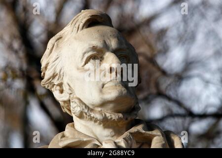 Richard Wagner-Denkmal, Berlino (nur fuer redaktionelle Verwendung. Keine Werbung. Referenzdatenbank: http://www.360-berlin.de. © Jens Knappe. Bildque Foto Stock