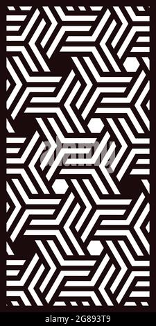 MDF scheda CNC Router MDF laser Jali disegno di taglio vettoriale jali per grafica, progettazione di angoli e bordi e pannelli divisori in compensato espanso, acrilico e cn Illustrazione Vettoriale