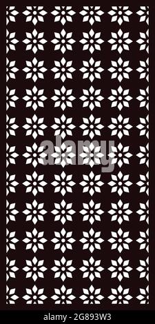 MDF scheda CNC Router MDF laser Jali disegno di taglio vettoriale jali per grafica, progettazione di angoli e bordi e pannelli divisori in compensato espanso, acrilico e cn Illustrazione Vettoriale