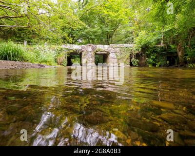 Ponte Stara sul fiume Lynher, Cornovaglia, Regno Unito Foto Stock