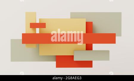 Superfici multiple che formano uno sfondo astratto Foto Stock