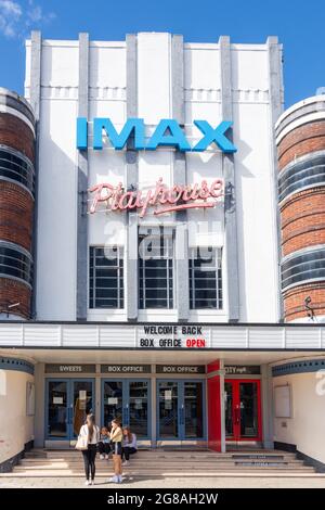 Art Deco Perth Playhouse, Murray Street, Perth, Perth e Kinross, Scozia, Regno Unito Foto Stock