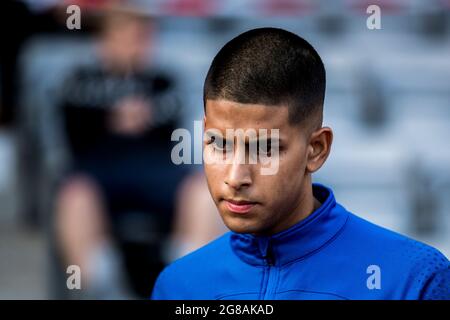 Aarhus, Danimarca. 18 luglio 2021. Jagvir Singh Sidhu di Broendby SE visto durante la partita 3F Superliga tra Aarhus GF e Broendby SE al Ceres Park ad Aarhus. (Photo Credit: Gonzales Photo/Alamy Live News Foto Stock