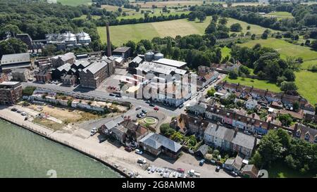 MISTLEY Manningtree Essex Foto aerea Foto Stock