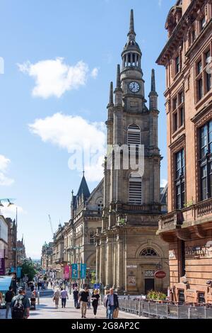 St George's Tron Church of Scotland, Buchanan Street, Glasgow City, Scozia, Regno Unito Foto Stock