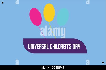 Modello vettore Universal Children’s Day Illustrazione Vettoriale