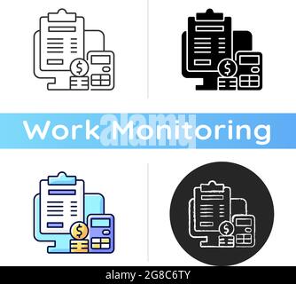 Icona fatturazione Illustrazione Vettoriale