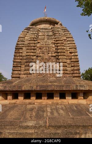 Antico tempio indù Parasuramesvara a Bhubaneswar, Odisha, India Foto Stock