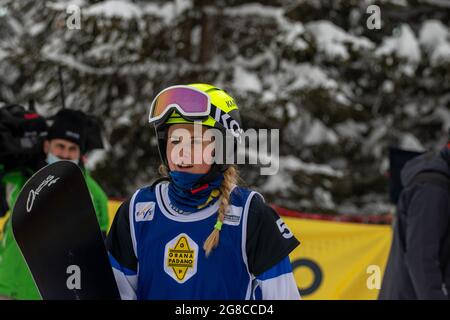 Valmalenco Coppa del mondo SBX 2021 Foto Stock