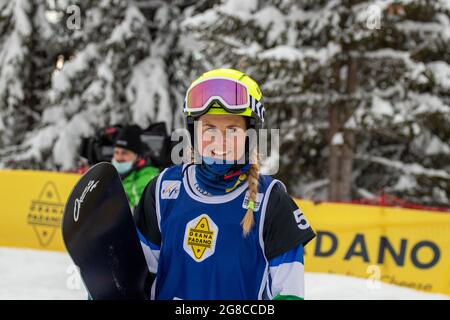 Valmalenco Coppa del mondo SBX 2021 Foto Stock