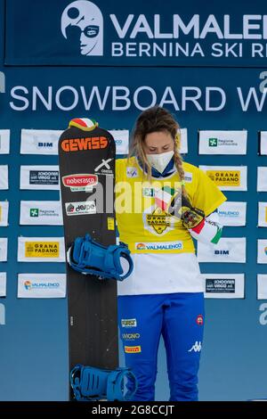 Valmalenco Coppa del mondo SBX 2021 Foto Stock