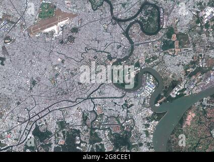 La città di Ho Chi Minh, Vietnam Foto Stock