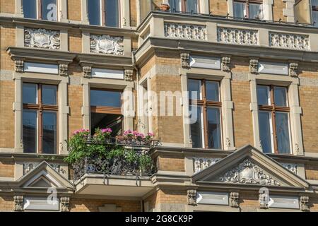 Altbau, Schmiljanstrasse, Friedenau, Berlino, Deutschland Foto Stock