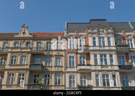 Altbau, Schmiljanstrasse, Friedenau, Berlino, Deutschland Foto Stock