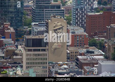 Murale sul lato di un edificio Foto Stock