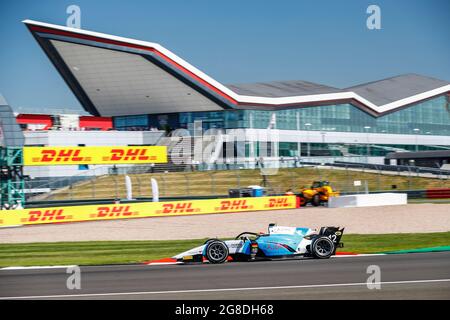 12 Zendeli Lisim (ger), MP Motorsport, Dallara F2, in azione durante il 4° round del Campionato FIA Formula 2 2021 dal 16 al 18 luglio 2021 sul circuito di Silverstone, a Silverstone, Regno Unito - Foto Xavi Bonilla/DPPI Foto Stock