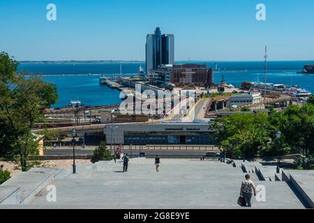 Potemkin Scale, o Potemkin Steps, Odessa, Mar Nero, Ucraina Foto Stock