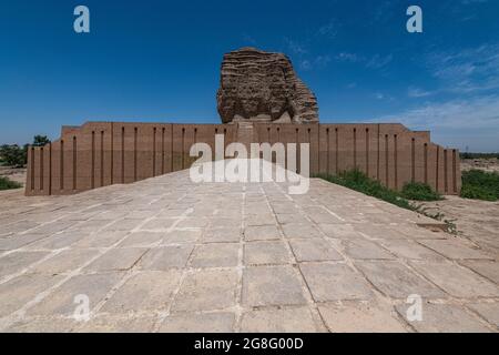 Ziggurat di Dur-Kurigalzu, Iraq, Medio Oriente Foto Stock