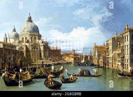 L'ingresso al Canal Grande, Venezia di Canaletto (canale Giovanni Antonio - 1697-1768), olio su tela, c. 1730 Foto Stock