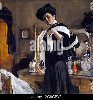 Valentin Serov. Ritratto di Henriette Girshman di Valentin Alexandrovich Serov (1865-1911), 1907 Foto Stock