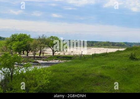 26 maggio 2019 Spencer Dam Nebraska dopo che la diga ha rotto Boyd County e Holt County con 281 autostrada vicino Spencer Nebraska . Foto di alta qualità Foto Stock