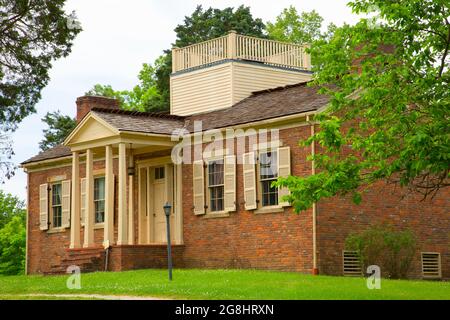 Casa colonnello Jones, Lincoln state Park, Indiana Foto Stock