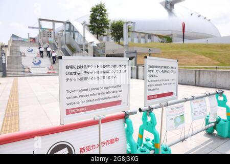 Hokkaido, Giappone. 21 luglio 2021. Vista generale Calcio/Calcio : prima partita di Gruppo e delle Donne durante i Giochi Olimpici di Tokyo 2020 al Duomo di Sapporo a Hokkaido, Giappone . Credit: Naoki Morita/AFLO SPORT/Alamy Live News Foto Stock