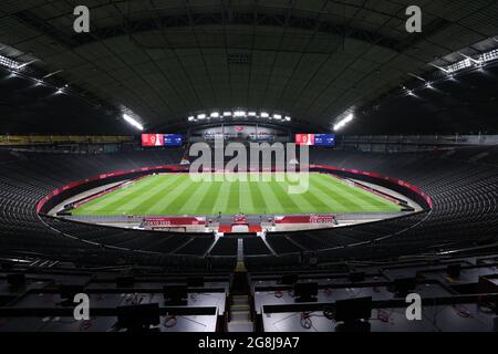 Hokkaido, Giappone. 21 luglio 2021. Il Sapporo Dome Calcio/Calcio : la prima partita di gruppo e delle donne durante i Giochi Olimpici di Tokyo 2020 al Sapporo Dome di Hokkaido, Giappone . Credit: Naoki Morita/AFLO SPORT/Alamy Live News Foto Stock