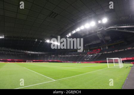 Hokkaido, Giappone. 21 luglio 2021. Il Sapporo Dome Calcio/Calcio : la prima partita di gruppo e delle donne durante i Giochi Olimpici di Tokyo 2020 al Sapporo Dome di Hokkaido, Giappone . Credit: Naoki Morita/AFLO SPORT/Alamy Live News Foto Stock