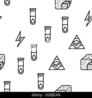 Nutrizione fatti Dieta vettore modello senza giunture Illustrazione Vettoriale