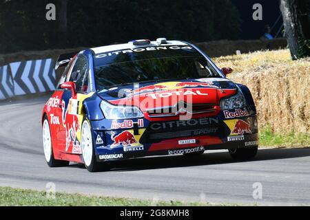 Max Girardo, Marcus Willis, Citroen C4 WRC, Ultimate Rally Cars, The Maestros - Motorsport's Great All-Rounders, Goodwood Festival of Speed, Goodwood Foto Stock