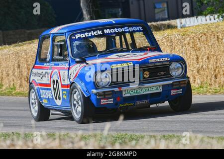 Nick Swift, Mini Clubman 1275 GT, Tin Top Titans, The Maestros - Motorsport's Great All-Rounders, Goodwood Festival of Speed, Goodwood House, Chichest Foto Stock