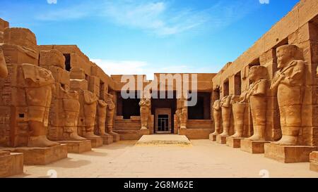 Il complesso del Tempio di Karnak, comunemente conosciuto come Karnak a Luxor. Foto Stock