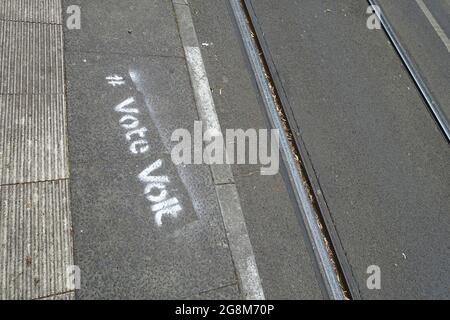 Promozione, voto Volt, Volt Europe, Berlino, Germania Foto Stock