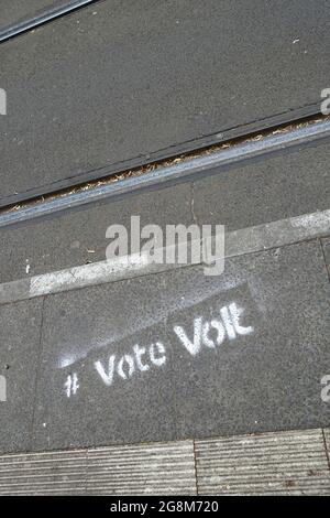 Promozione, voto Volt, Volt Europe, Berlino, Germania Foto Stock