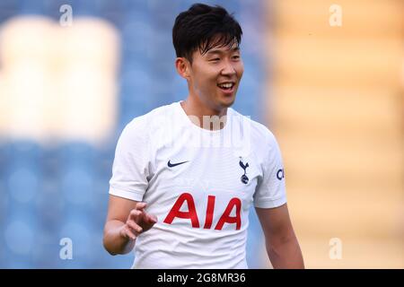 21 luglio 2021; JobServe Community Stadium Colchester, Essex, Inghilterra; Pre Season friendly Football, Colchester United contro Tottenham Hotspur; Son Heung-min di Tottenham Hotspur Foto Stock