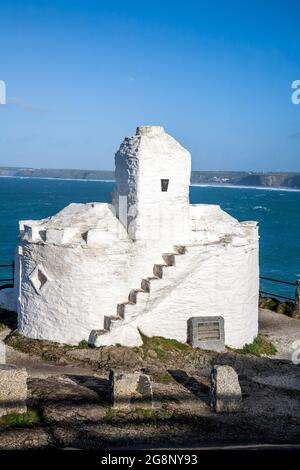 Huer's Hut; Newquay; Cornovaglia; UK Foto Stock