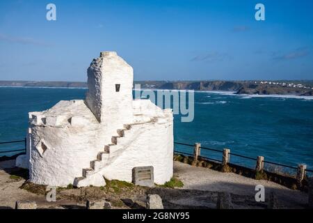 Huer's Hut; Newquay; Cornovaglia; UK Foto Stock