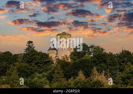 Il Castello Landsberg a Meiningen in Turingia Foto Stock