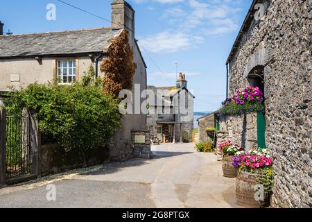 16.07.21 Silverdale, Lancashire, Gibilterra edifici agricoli a silverdale, Lancashire Foto Stock