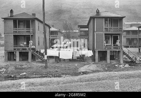 Case di locazione, Omar, West Virginia, ottobre 1935 Foto Stock