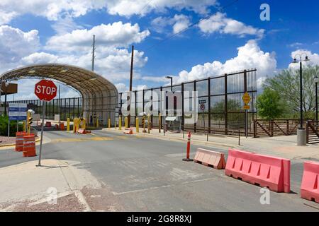 USCITA confine USA/Messico e punto di ingresso a Douglas Arizona Foto Stock