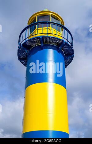 Eckernförde Vecchio faro a Schleswig-Holstein, Germania Foto Stock