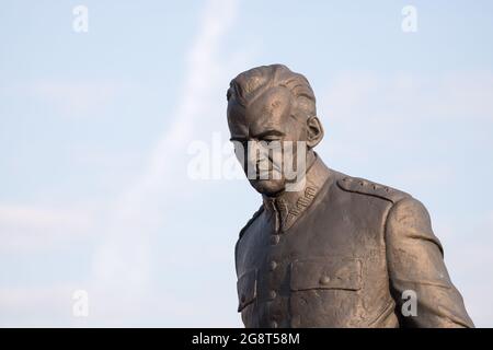 Monumento di Witold Pilecki nel Museo della seconda guerra mondiale a Danzica, Polonia. 29 Giugno 2021 © Wojciech Strozyk / Alamy Stock Photo Foto Stock