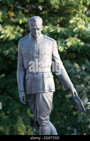 Monumento di Witold Pilecki nel Museo della seconda guerra mondiale a Danzica, Polonia. 29 Giugno 2021 © Wojciech Strozyk / Alamy Stock Photo Foto Stock