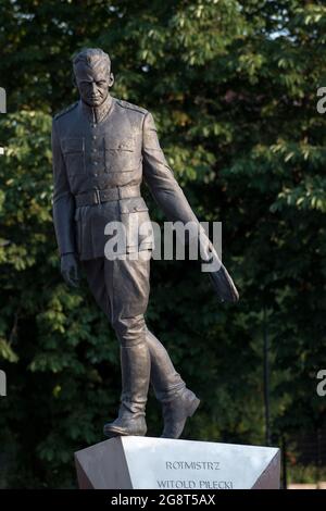 Monumento di Witold Pilecki nel Museo della seconda guerra mondiale a Danzica, Polonia. 29 Giugno 2021 © Wojciech Strozyk / Alamy Stock Photo Foto Stock