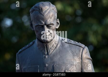 Monumento di Witold Pilecki nel Museo della seconda guerra mondiale a Danzica, Polonia. 29 Giugno 2021 © Wojciech Strozyk / Alamy Stock Photo Foto Stock