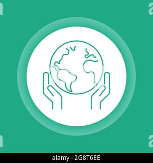 Icona della linea glifo del colore della catena alimentare. Modello di alimentazione della natura. Elemento vettoriale isolato. Pittogramma per pagina web, app mobile, promo Illustrazione Vettoriale