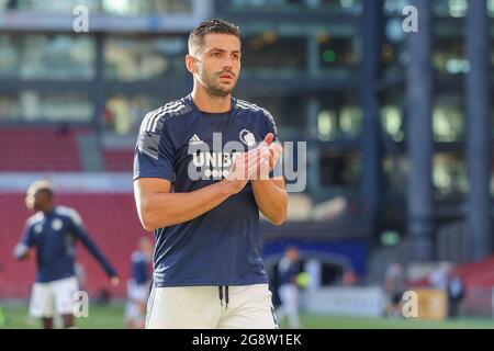 Copenaghen, Danimarca. 22 luglio 2021. Davit Khocholava del FC Copenhagen visto prima della partita di qualificazione della UEFA Europa Conference League tra il FC Copenhagen e il Torpedo Zhodino a Parken a Copenhagen. (Photo Credit: Gonzales Photo/Alamy Live News Foto Stock